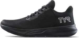 TYR Unisex Techknit RNR-1 – Lightweight Neutral Running Shoe Sneaker, Black, 7 US Men