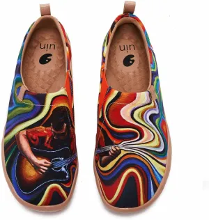 UIN Men's Walking Travel Shoes Slip On Canvas Casual Loafers Lightweight Comfort Fashion Sneaker Starfish Wish