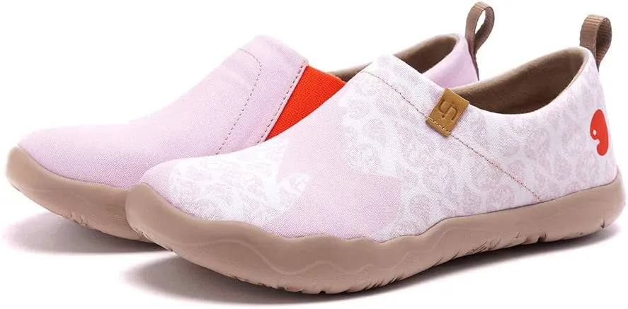 UIN Women's Slip On Loafers Lightweight Sneakers Flats Walking Casual Art Painted Travel Shoes Spray It