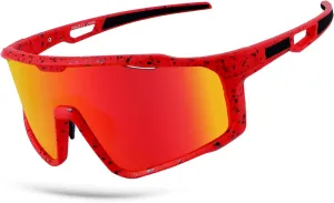 Ukoly Baseball/Running Sunglasses Cycling Glasses For Men Women,Sport Sunglasses HD Lens UV400 Protection TR90 Frame 620