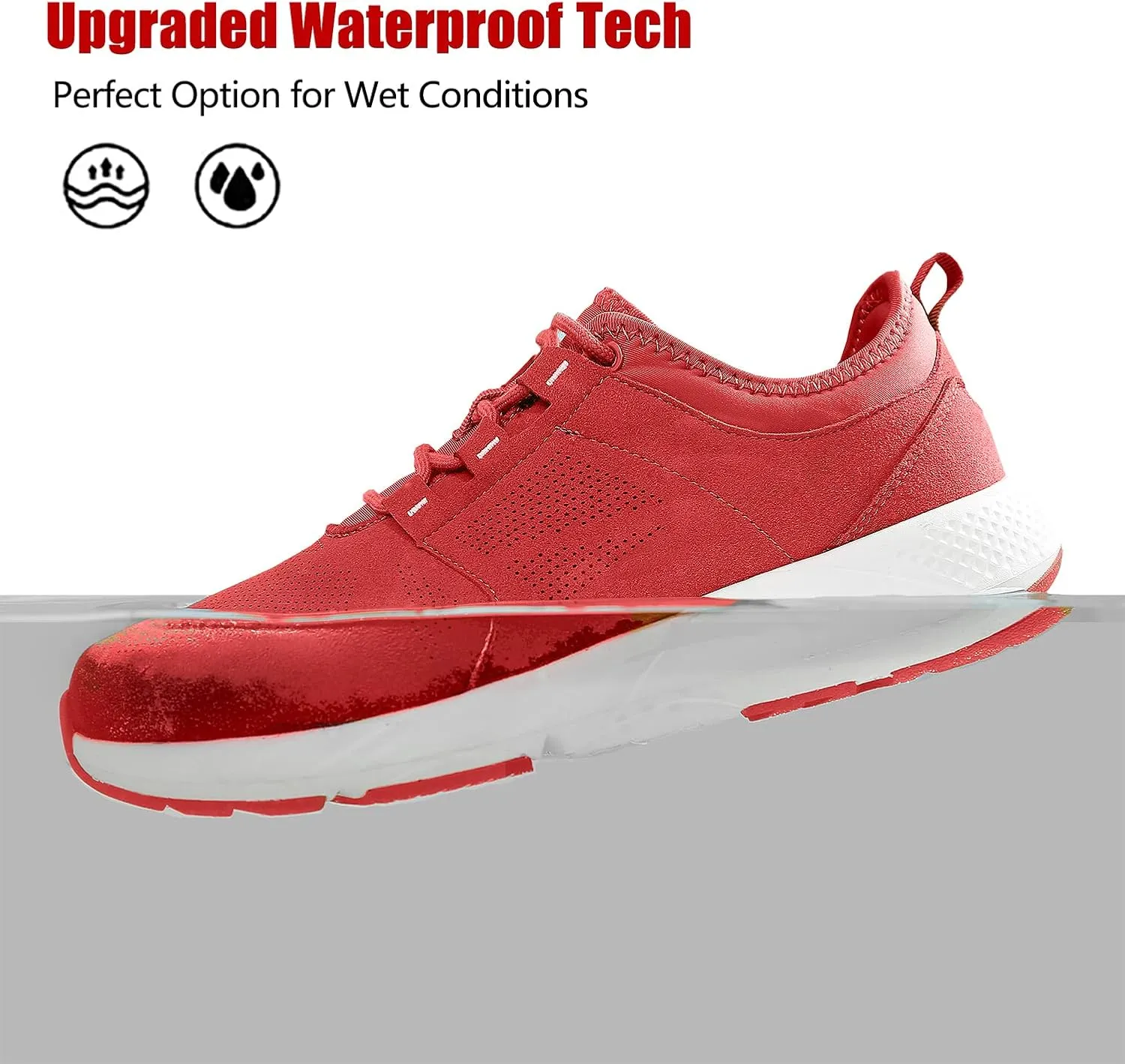 ulogu Waterproof Sneakers for Men Women丨Comfortable Lightweight Walking Work Shoe