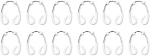 Umbra 1013172-666 , White/Chrome Flex Double Shower Rings, Set of 12,2" x 3"