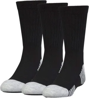 Under Armour Big Boys HeatGear Tech Crew Socks 3 Pack