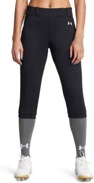Under Armour Womens Utility Pro Softball Pants - Lightweight and Durable Performance Fabric SM Black-White