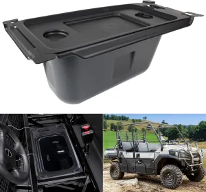 Underseat Storage Box Compatible with 2015-2024 Kawasaki Mule PRO-FX FXR FXT DX DXT Accessories Under Seat Storage Bin Set Organizer Tray Replacement for 99994-1463