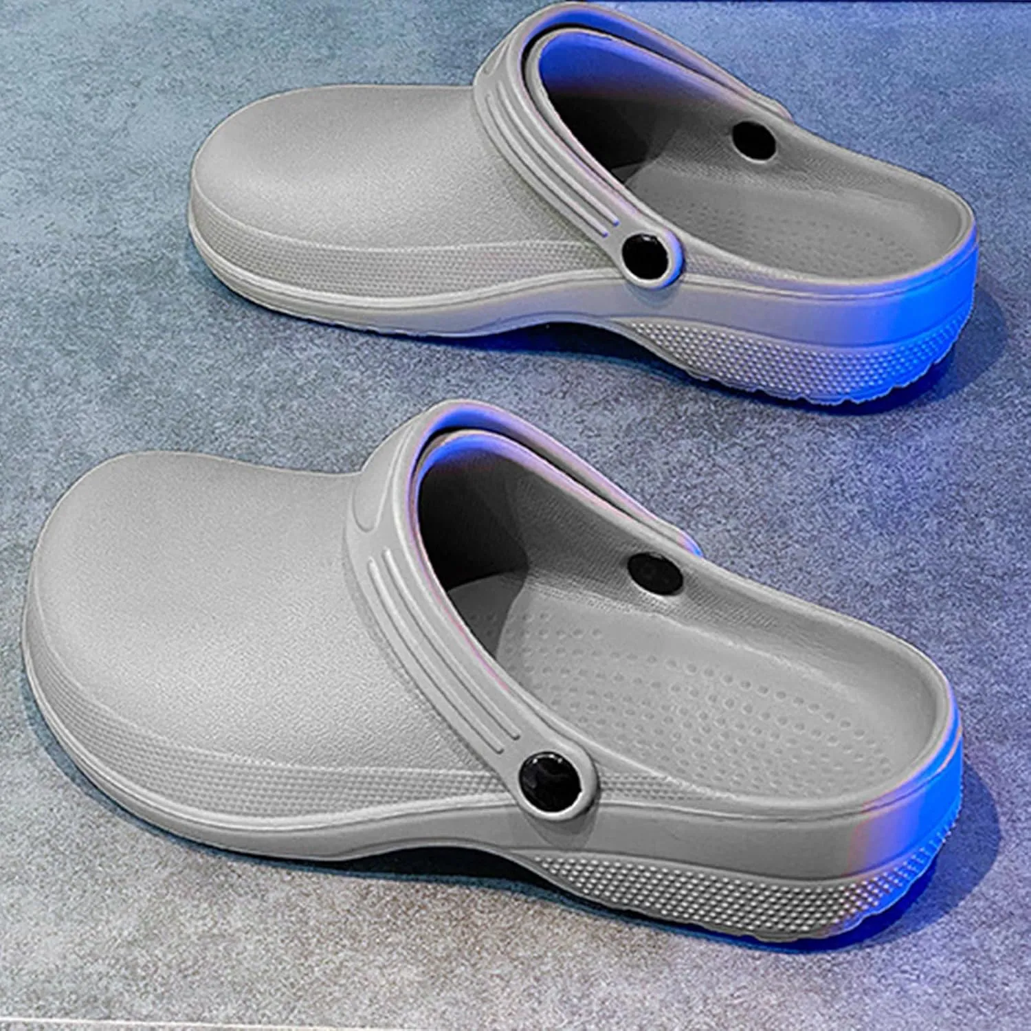 Unisex EVA clog slippers, comfortable, durable, non-slip, oil-resistant, waterproof, professional chef and nurse work shoes, casual style, two-wear minimalist kitchen shoes
