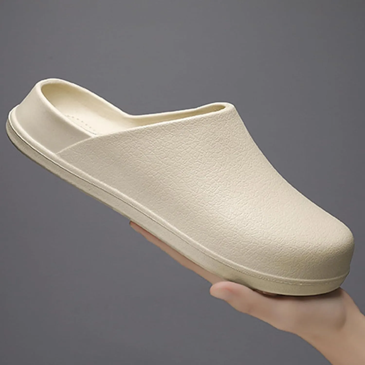 Unisex EVA clog slippers, comfortable, durable, non-slip, oil-resistant, waterproof, professional chef and nurse work shoes, casual style, two-wear minimalist kitchen shoes