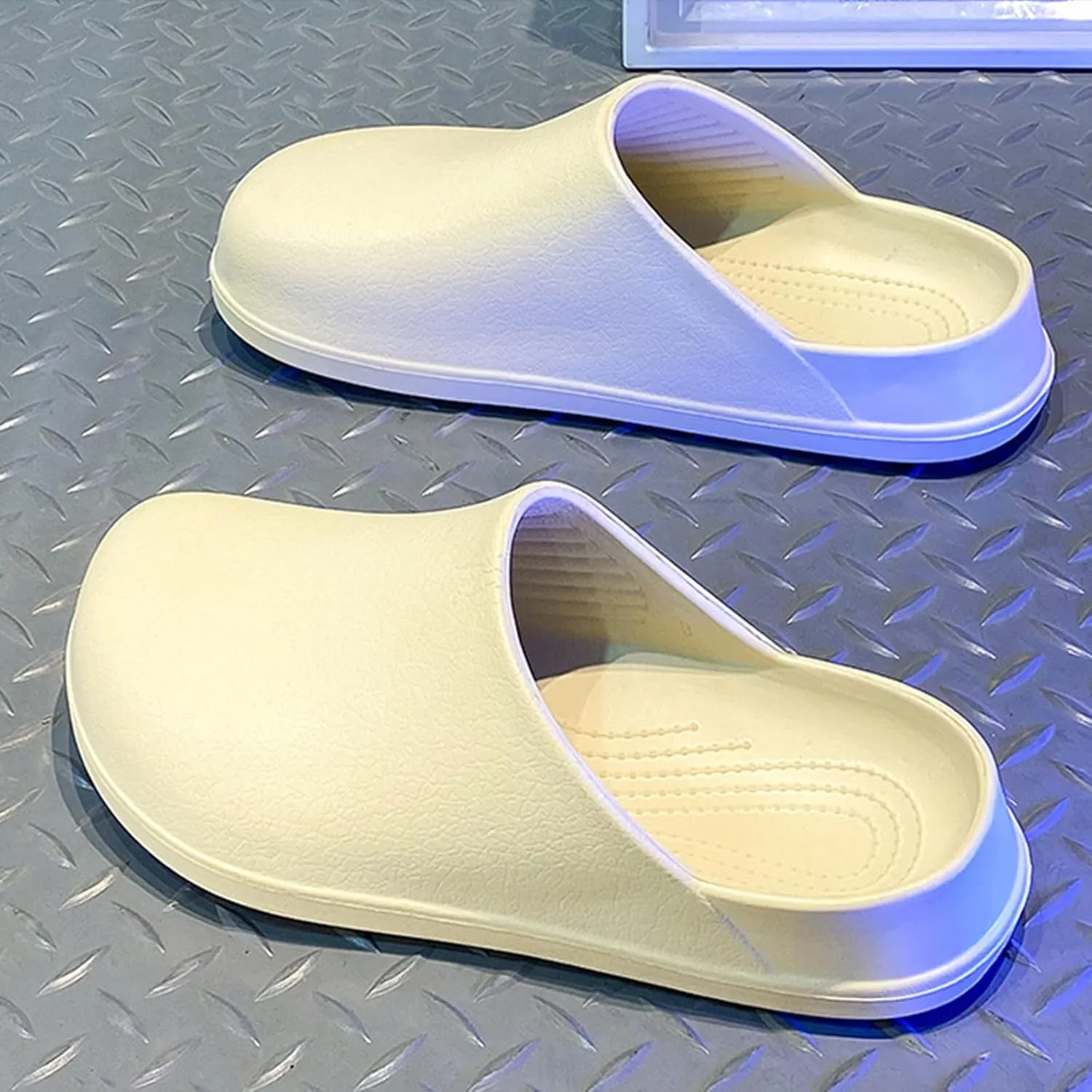 Unisex EVA clog slippers, comfortable, durable, non-slip, oil-resistant, waterproof, professional chef and nurse work shoes, casual style, two-wear minimalist kitchen shoes