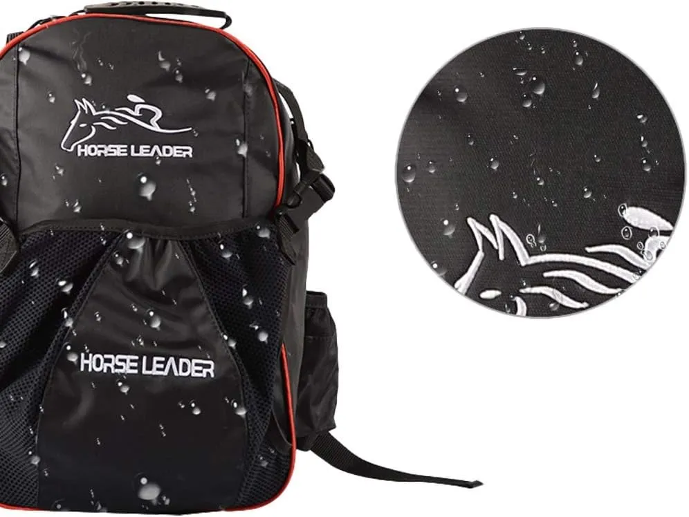 UNISTRENGH Professional Horse Riding Boot Bag Helmet Bag Unisex Equestrian Backpack English Boot Carry All Bag with Hat Compartment