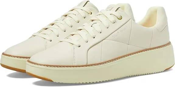 Up Haan Cole Leather Effortless Low Topspin Top Grandpro Percentage-off Ivory Quilted Lace Sneakers