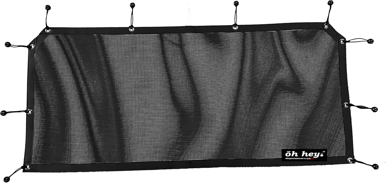 UTV Rear Dust Screen for Kawasaki Mule (Black)