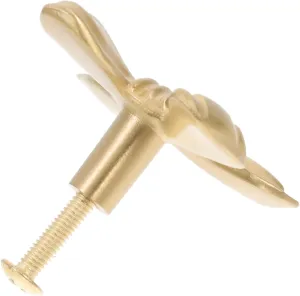 Vaguelly Vintage Bow Cabinet Knobs Sturdy Brass Pulls Easy Installation for Dressers Cabinets and Drawers