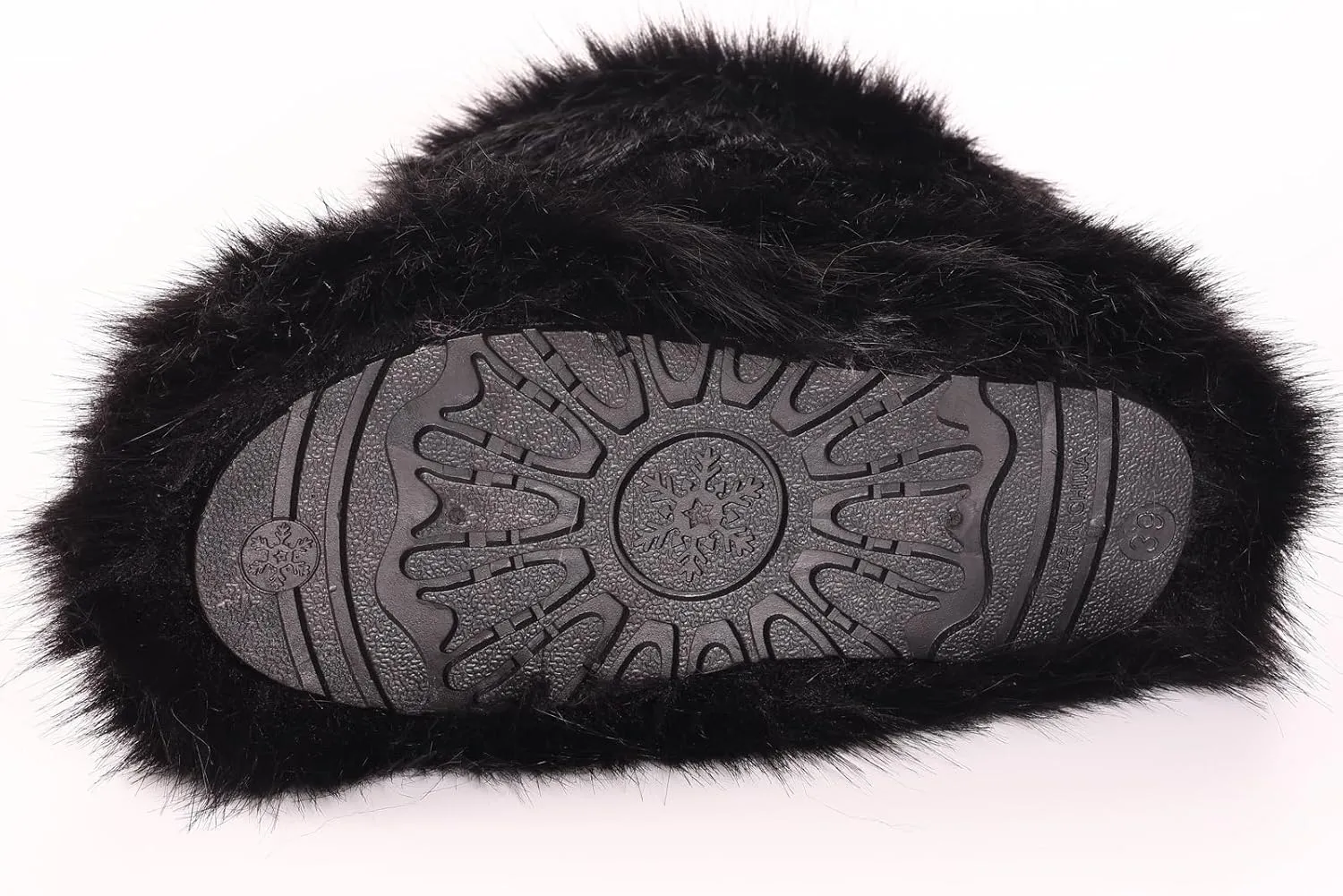 Valpeak Snow Boots for Women 2024 Furry Boots Winter Knee High Flat Heel Fluffy Faux Fur Boots