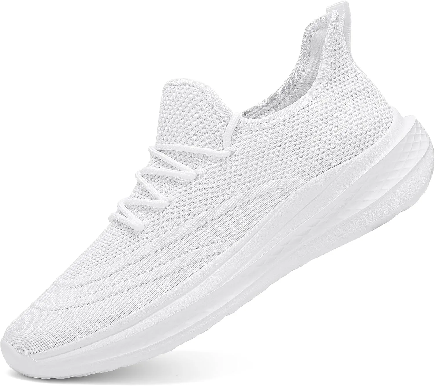 VAMJAM Men's Running Shoes Slip On Walking Shoes Non Slip Lightweight Workout Breathable Gym Sneakers Fashion Mesh Sneakers
