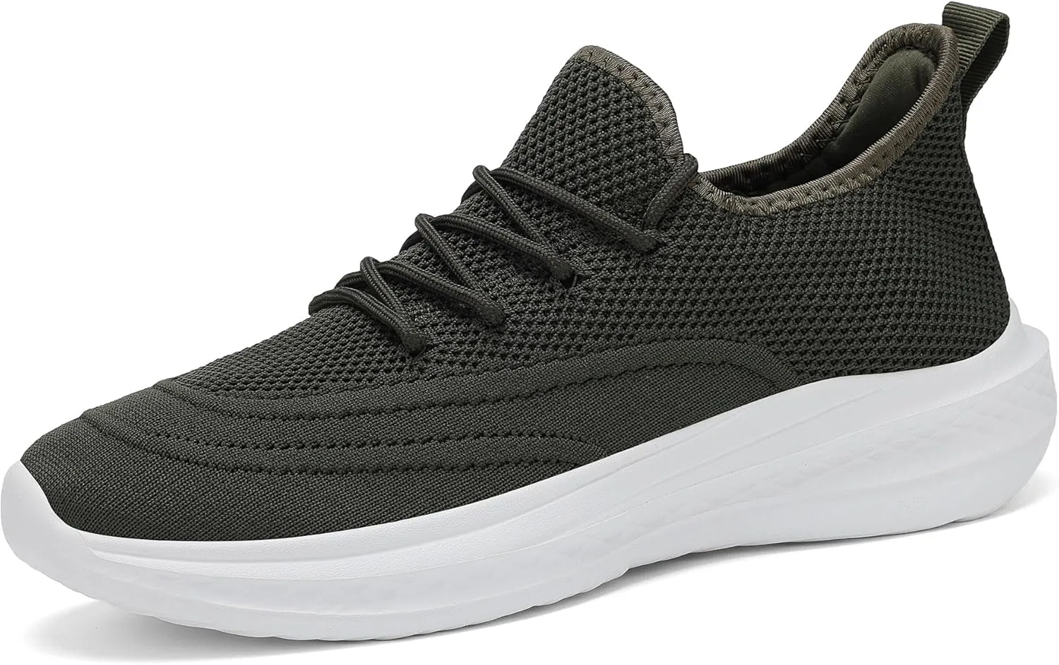 VAMJAM Men's Running Shoes Slip On Walking Shoes Non Slip Lightweight Workout Breathable Gym Sneakers Fashion Mesh Sneakers