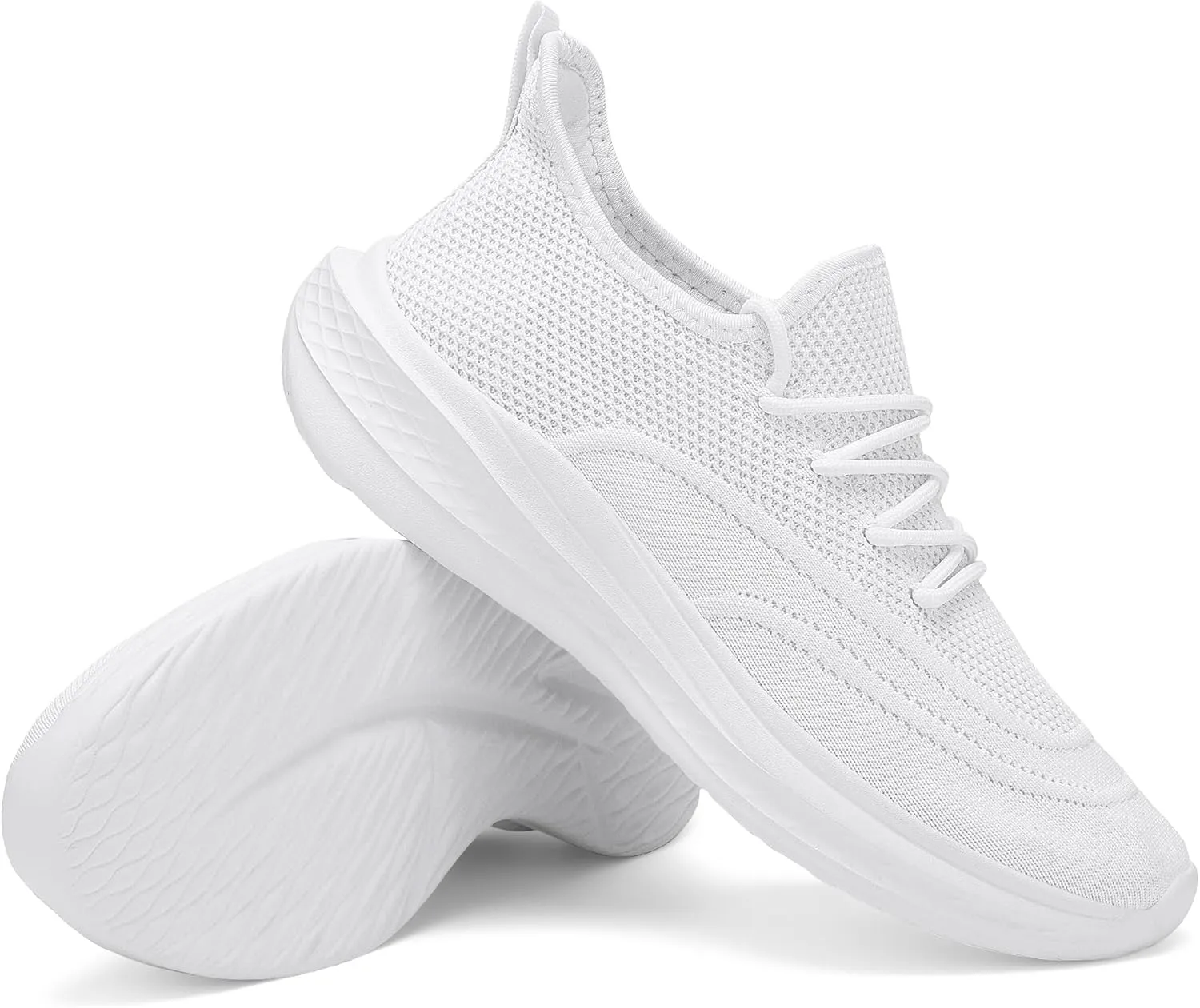 VAMJAM Men's Running Shoes Slip On Walking Shoes Non Slip Lightweight Workout Breathable Gym Sneakers Fashion Mesh Sneakers