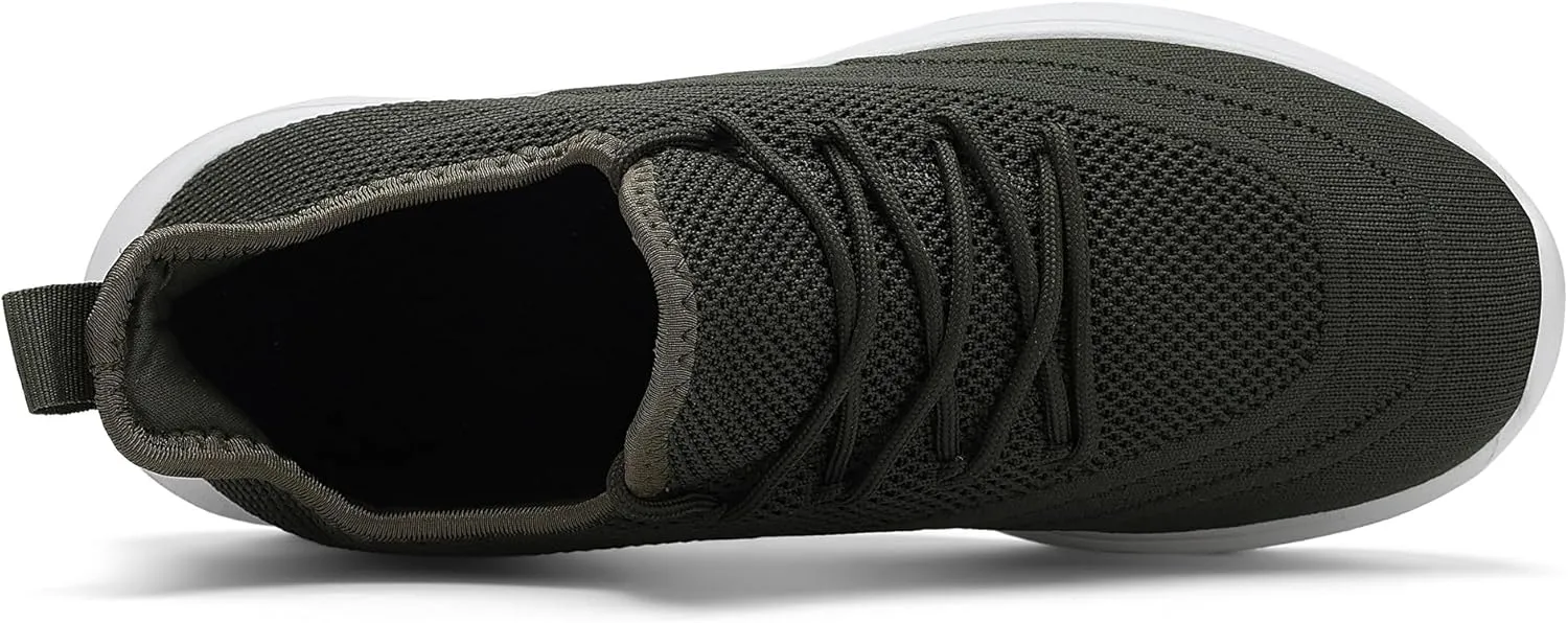 VAMJAM Men's Running Shoes Slip On Walking Shoes Non Slip Lightweight Workout Breathable Gym Sneakers Fashion Mesh Sneakers