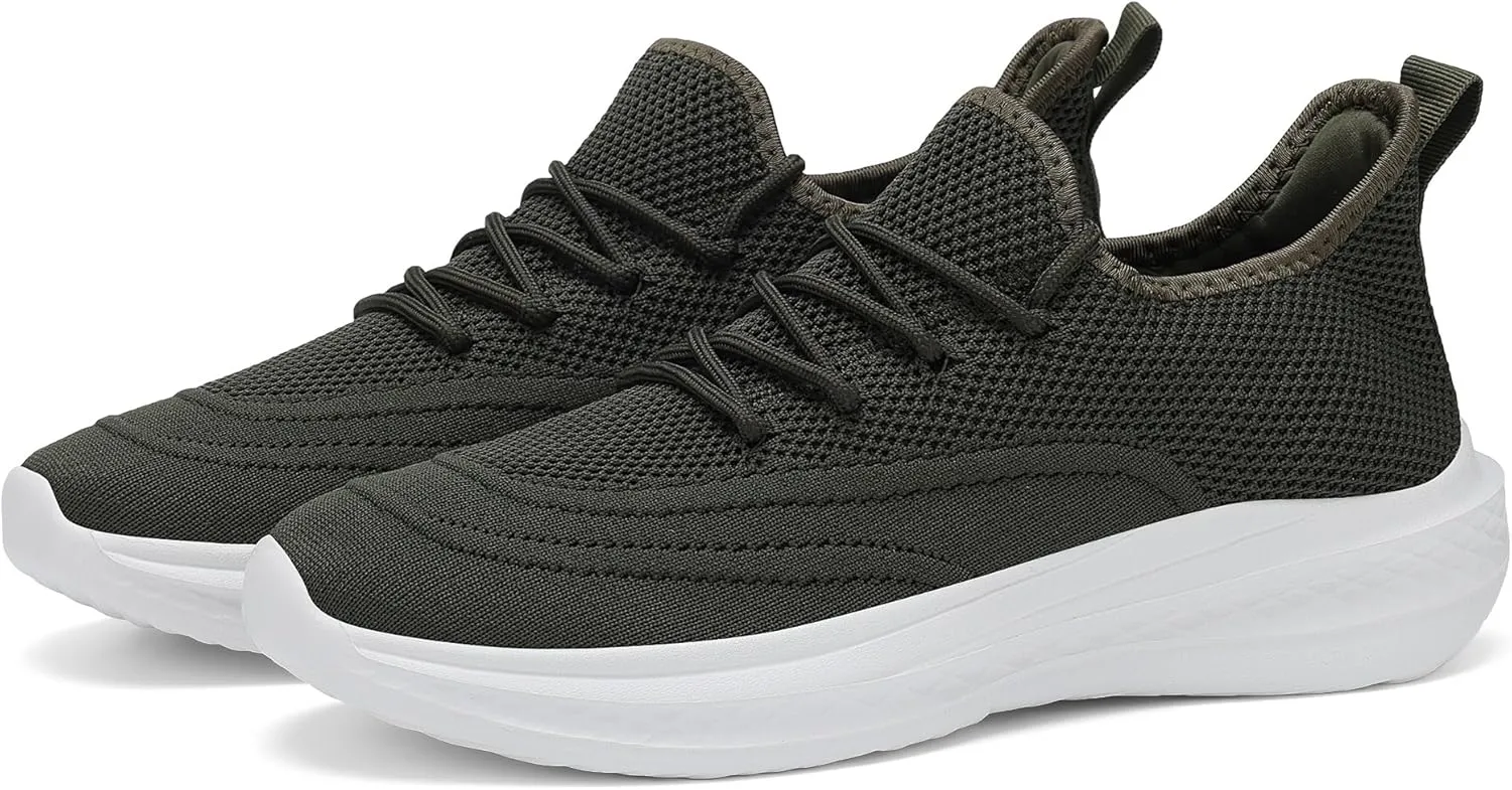 VAMJAM Men's Running Shoes Slip On Walking Shoes Non Slip Lightweight Workout Breathable Gym Sneakers Fashion Mesh Sneakers