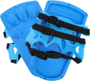 VANZACK 2pcs Snow Footprint Shoe Covers Self Leveling Shoes Snowshoes Snowshoes Ice Skates for Snow Skates Spiked Sandals Ribbon Blue