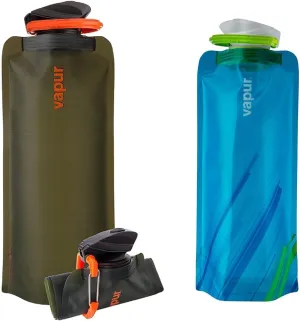Vapur Flexible, Collapsible Wide Mouth Anti-Bottle with Detachable Carabiner, 23 Ounce