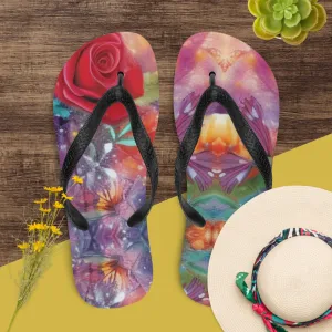 Vibrant Fairy Tale Flip Flops | Girls Fairy Style Flip Flops