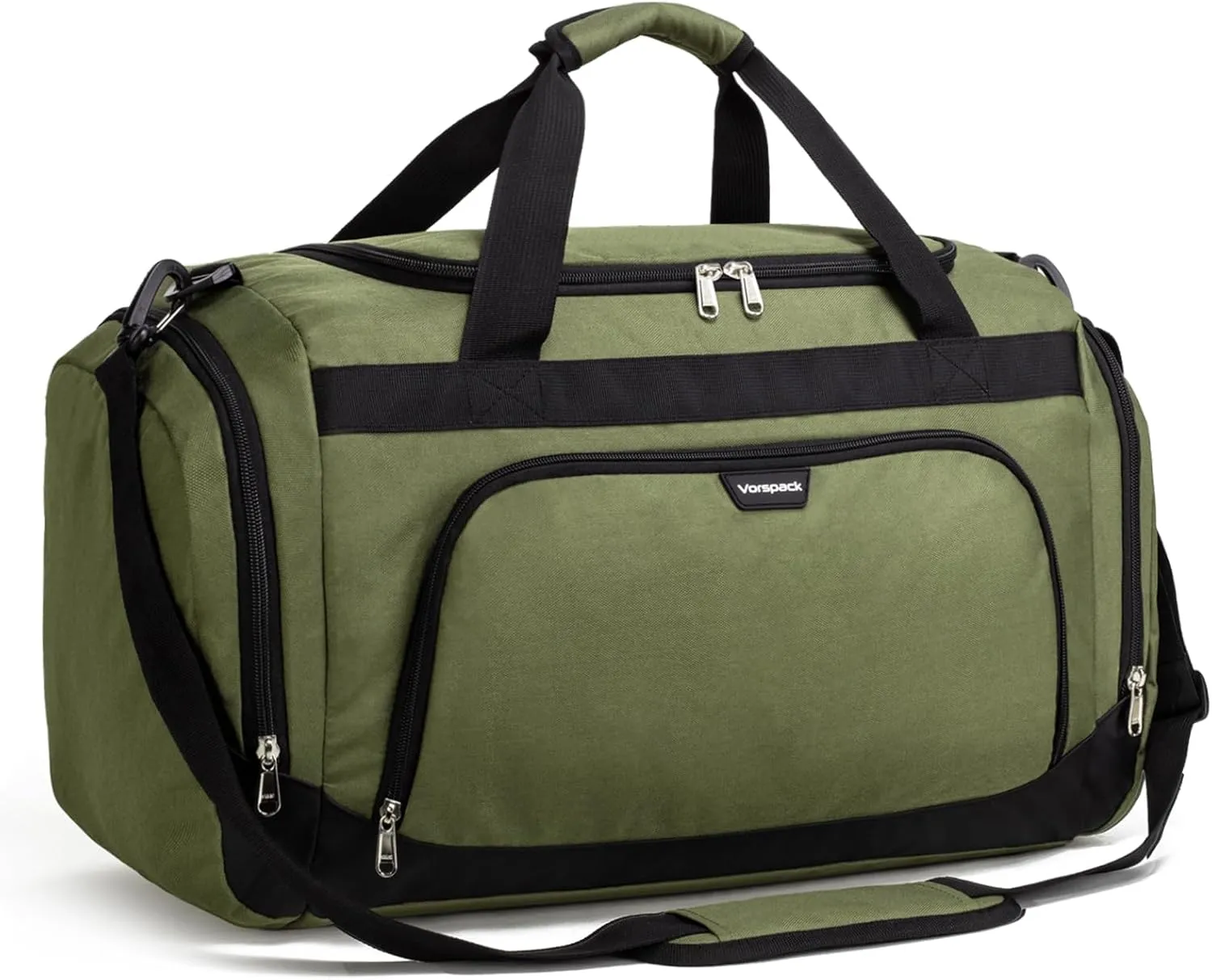 Vorspack Small Gym Bag - 40L Duffle Bag for Men Women Lightweight Duffel Bag with Shoe Compartment Wet Pocket Travel Bag Sports Bag for Sports Gym Travel - Green