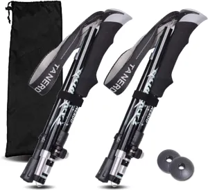 Walking Stick Trekking Poles Collapsible Hiking Poles - Auminum Alloy 7075 Trekking Sticks,Antishock and Quick Lock System, Telescopic, Collapsible, Ultralight