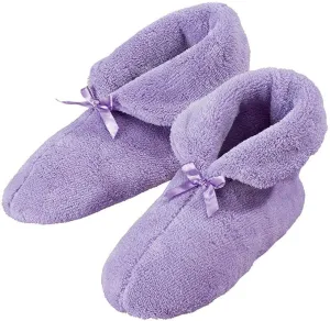 WalterDrake Womens Chenille Slippers, Foam Cushioned Footbed, Non Slip Sole, Womens Fashion - Size Small, Lavender