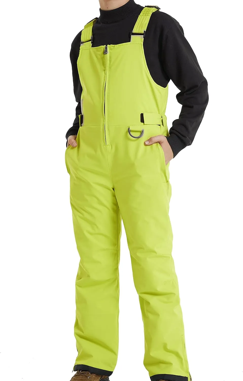 Wantdo Boy's Waterproof Ski Bibs Warm Snow Pants Snowboarding Overall Insulated Outdoor Jumpsuit