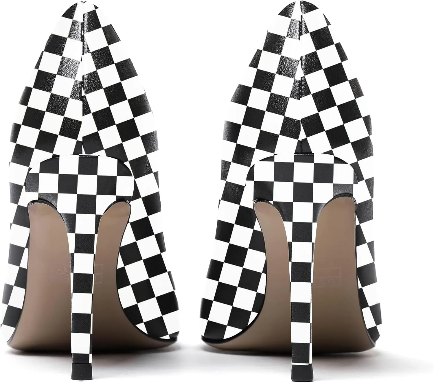 WAYDERNS Women's Matte Pointed Toe Slip On Stiletto High Heel Pumps Wedding Dress Shoes 3.5 Inch