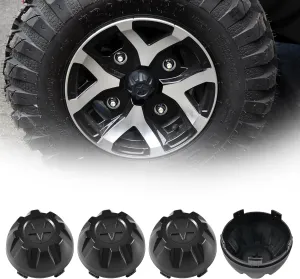 Wheel Hub Caps for Kawasaki Mule PRO-MX EPS LE SE 2019-2025 Accessories, Black ABS Plastic Dust Tire Wheel Center Hub Caps Covers Replace #11065-Y042 (4 PCS)