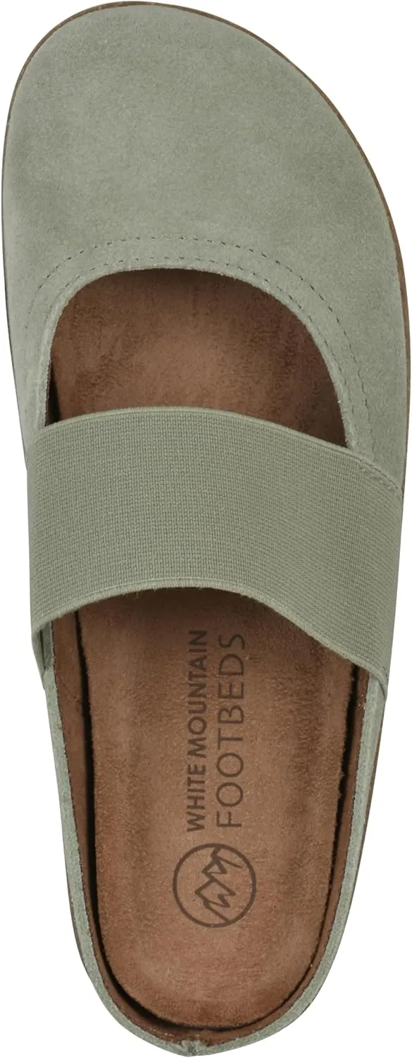 WHITE MOUNTAIN Women's Bassi Keyhole Signature Comfort-Molded Footbed Mule