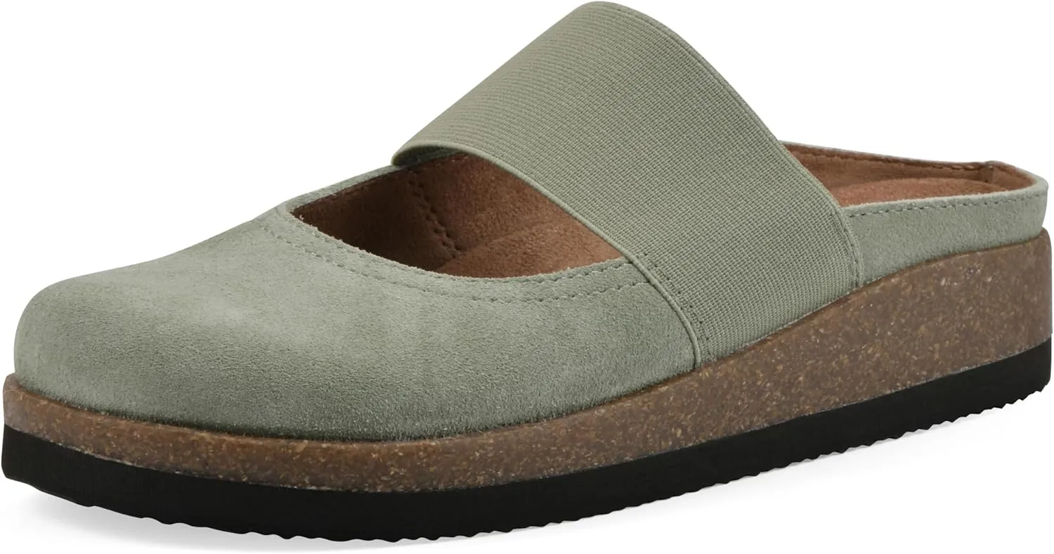 WHITE MOUNTAIN Women's Bassi Keyhole Signature Comfort-Molded Footbed Mule