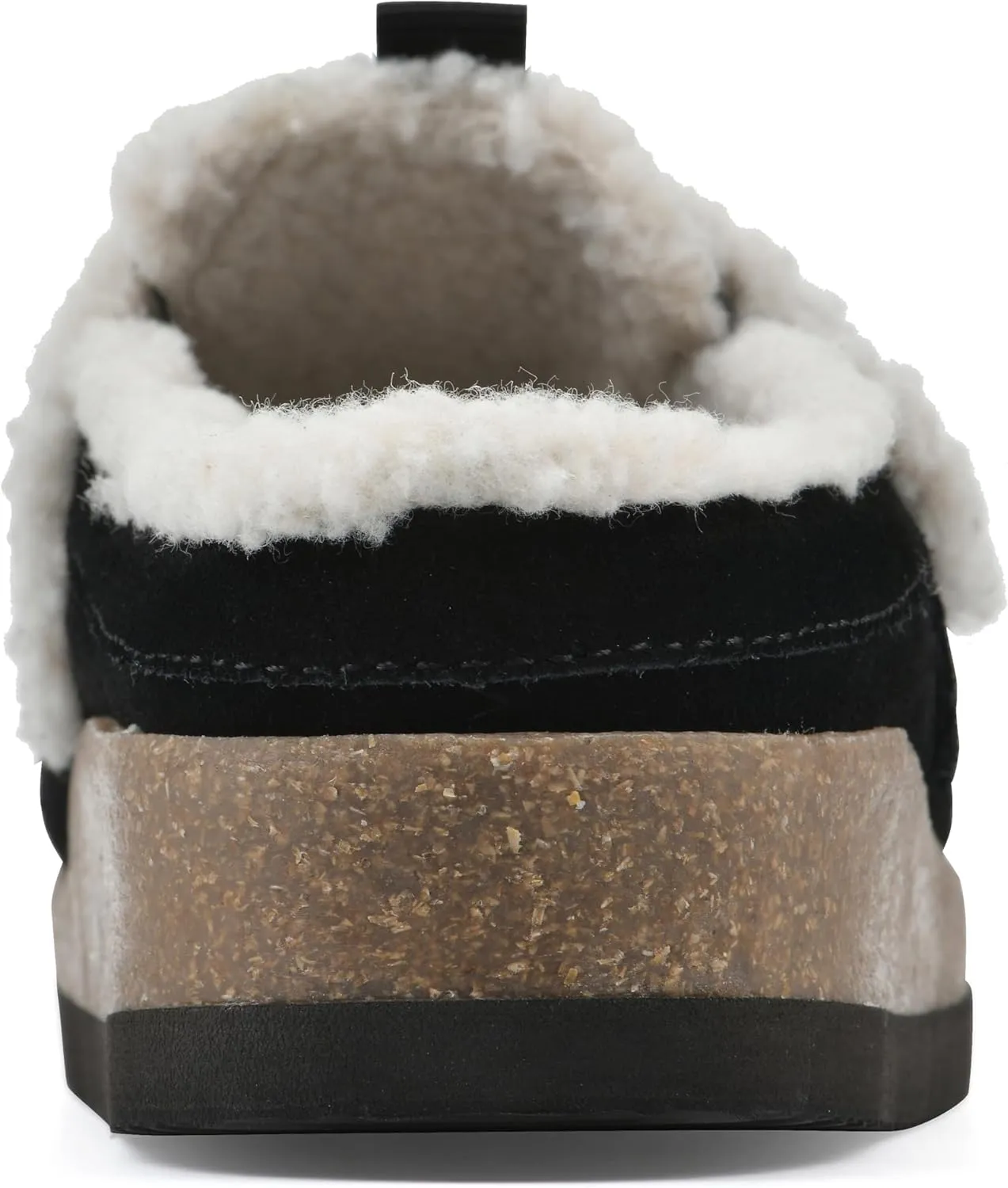 WHITE MOUNTAIN Women's Baylen Faux Fur Footbed Clog
