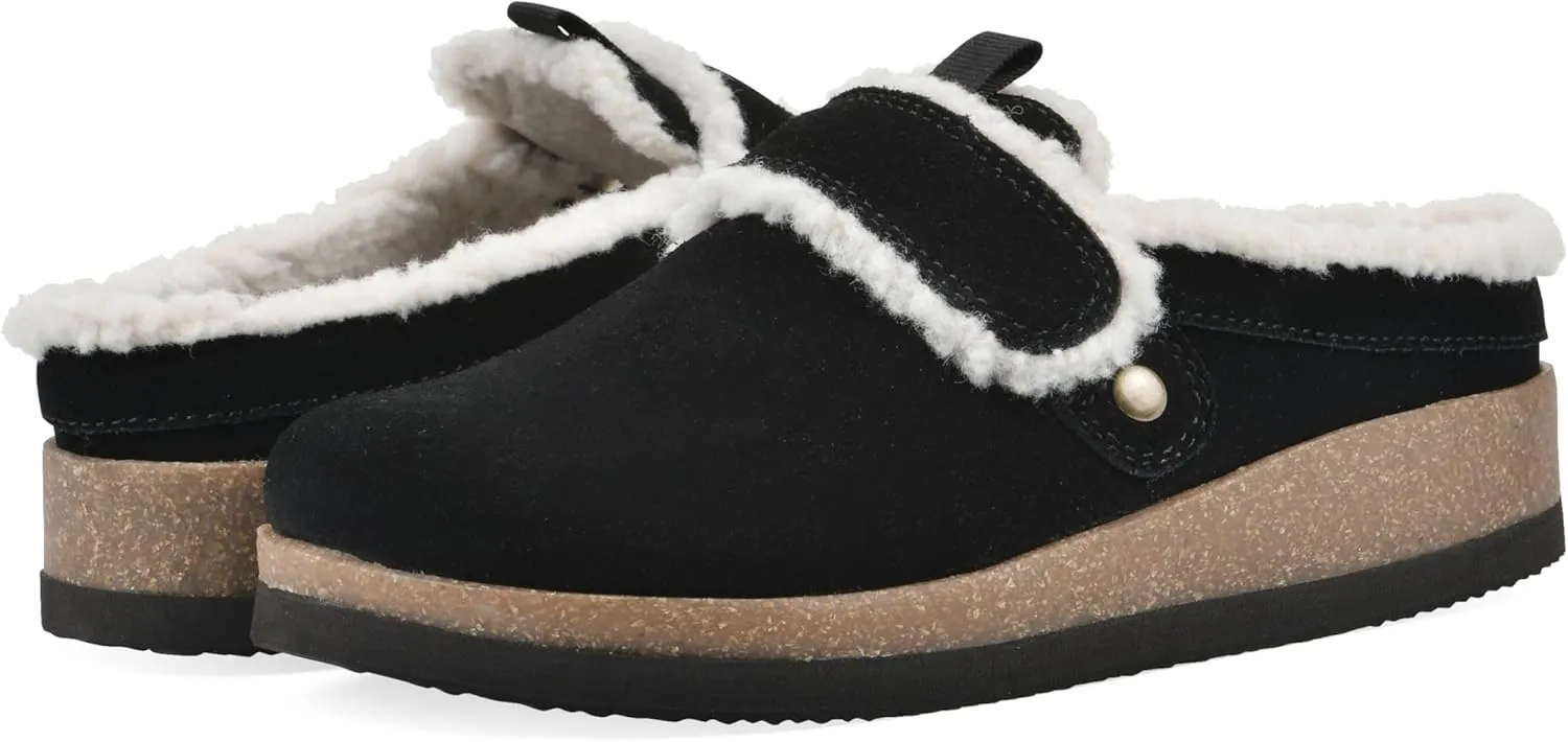 WHITE MOUNTAIN Women's Baylen Faux Fur Footbed Clog