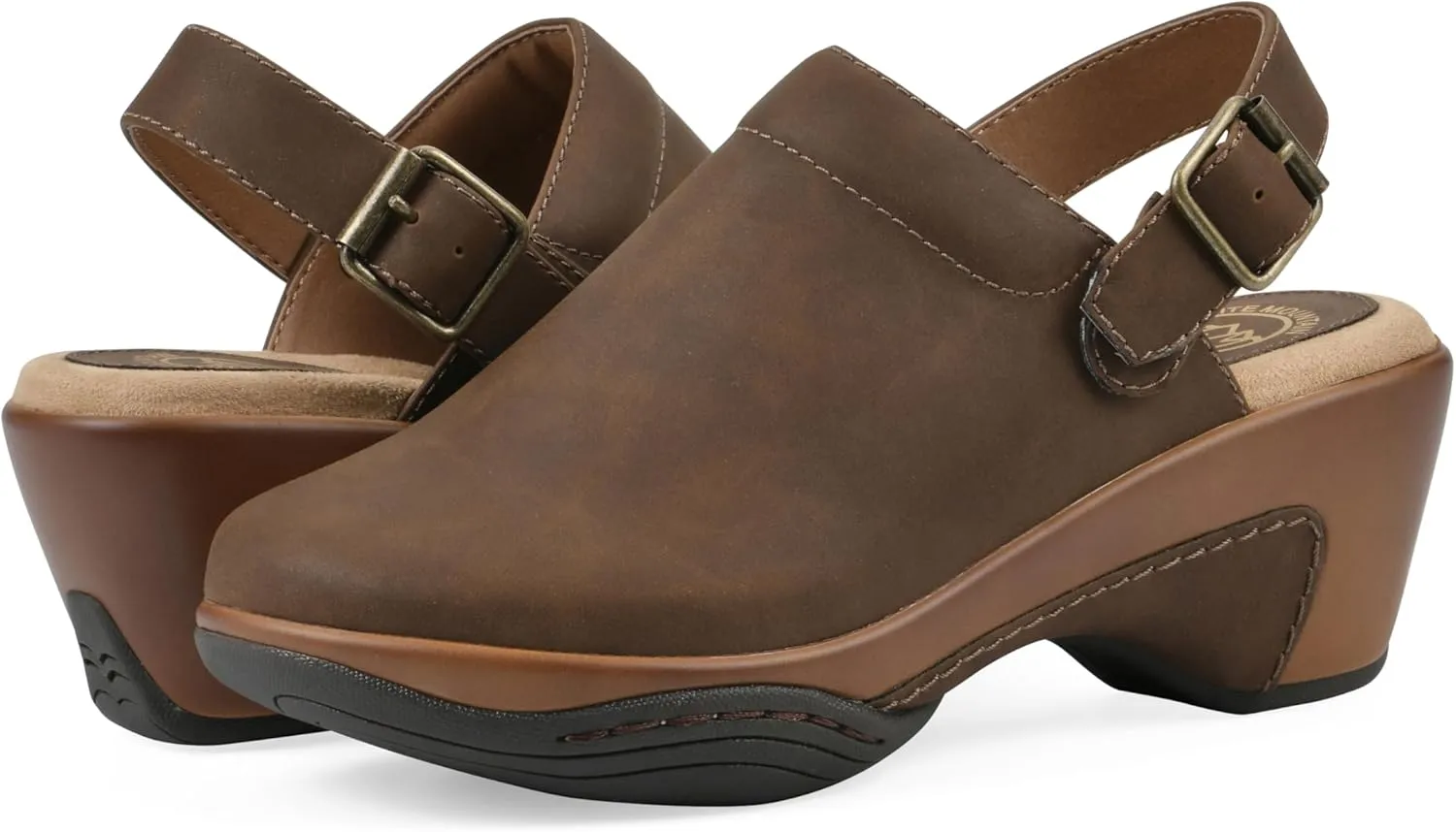 WHITE MOUNTAIN Women's Viewable Heeled Clog