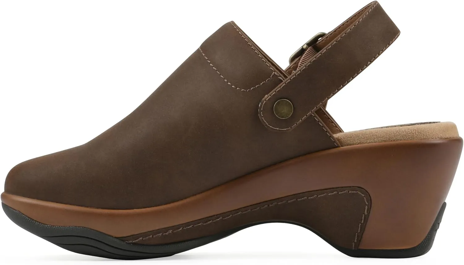 WHITE MOUNTAIN Women's Viewable Heeled Clog