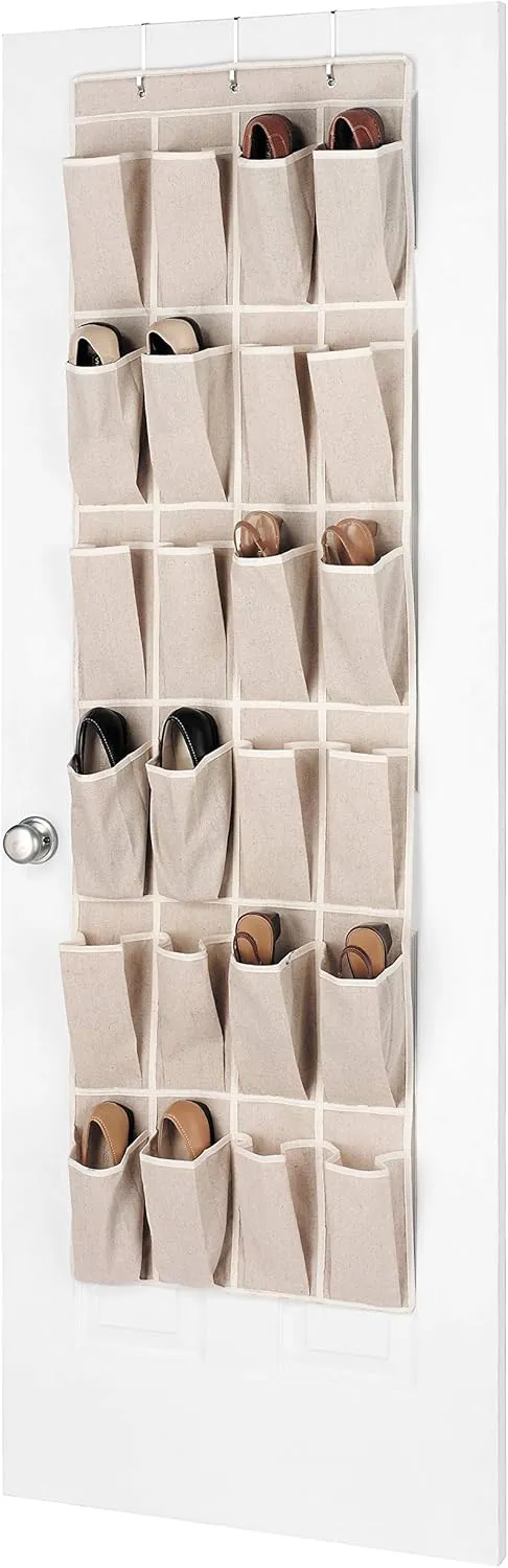 Whitmor Linen Over the Door Shoe Organizer