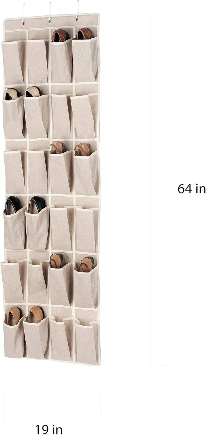 Whitmor Linen Over the Door Shoe Organizer
