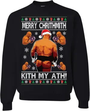 wild custom apparel Dont Step On My Toes Mike Tyson Paul Ugly Chistmas Sweater Crewneck Sweatshirt
