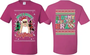 wild custom apparel Merry Swift-mas In My Era COLLECTION 3 Ugly Christmas T-shirt