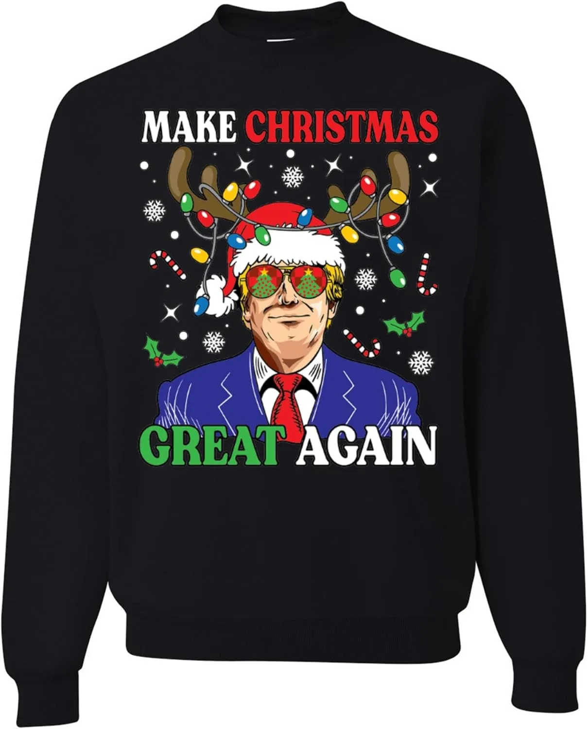 wild custom apparel Ugly Christmas Sweater 2024 COLLECTION Crew Neck Sweatshirt
