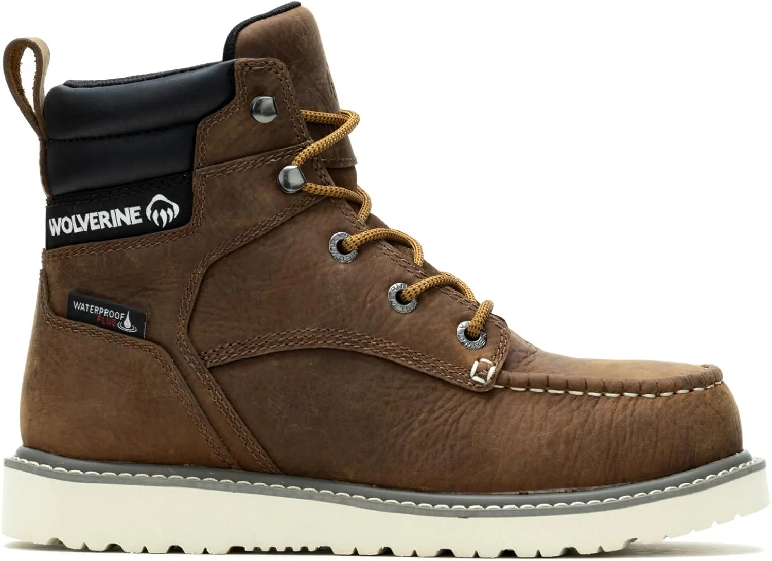 Wolverine Men's Trade Wedge Waterproof Steel Toe 6" Construction Boot