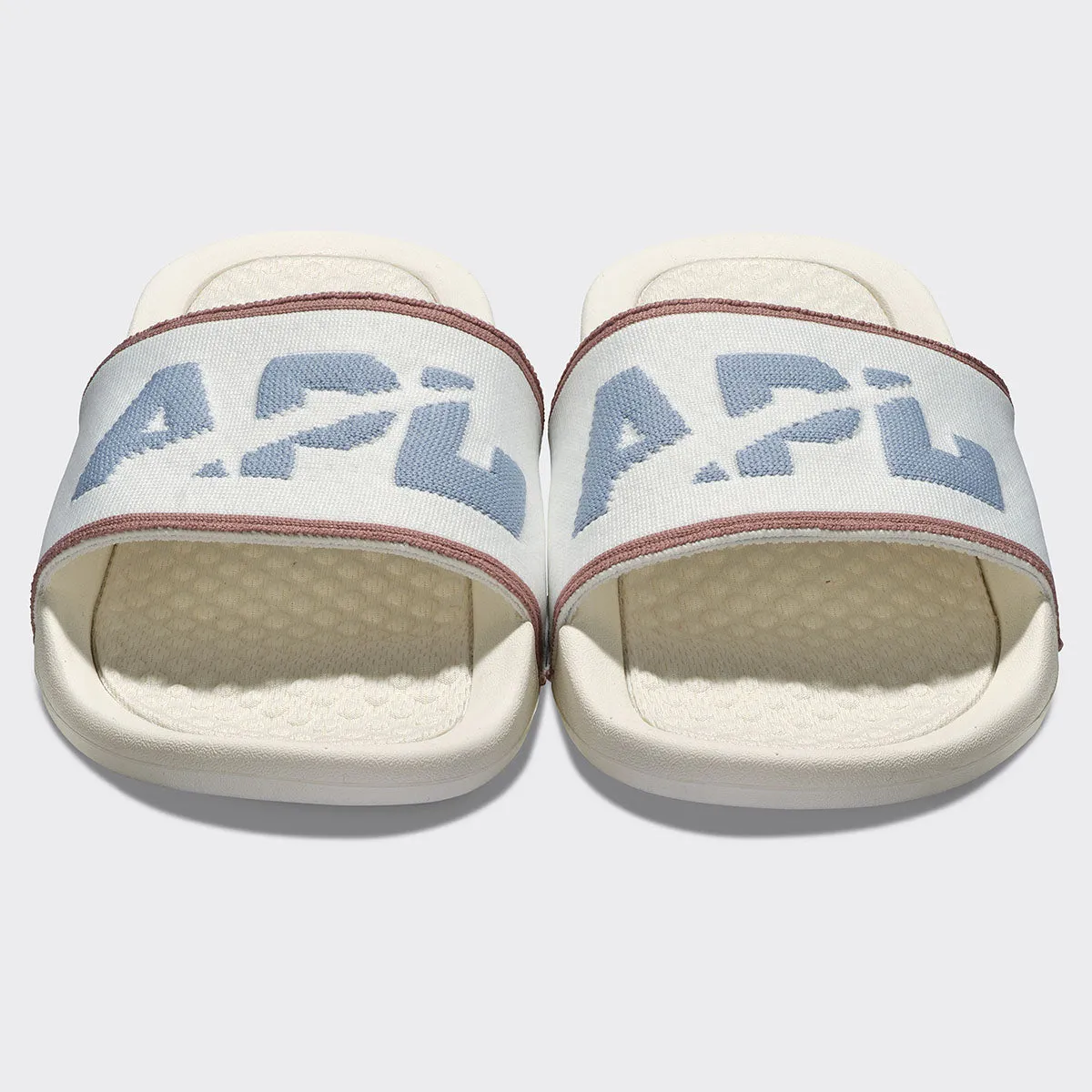 Women's | Big Logo TechLoom Slide | Ivory / Forged Blue / Beachwood