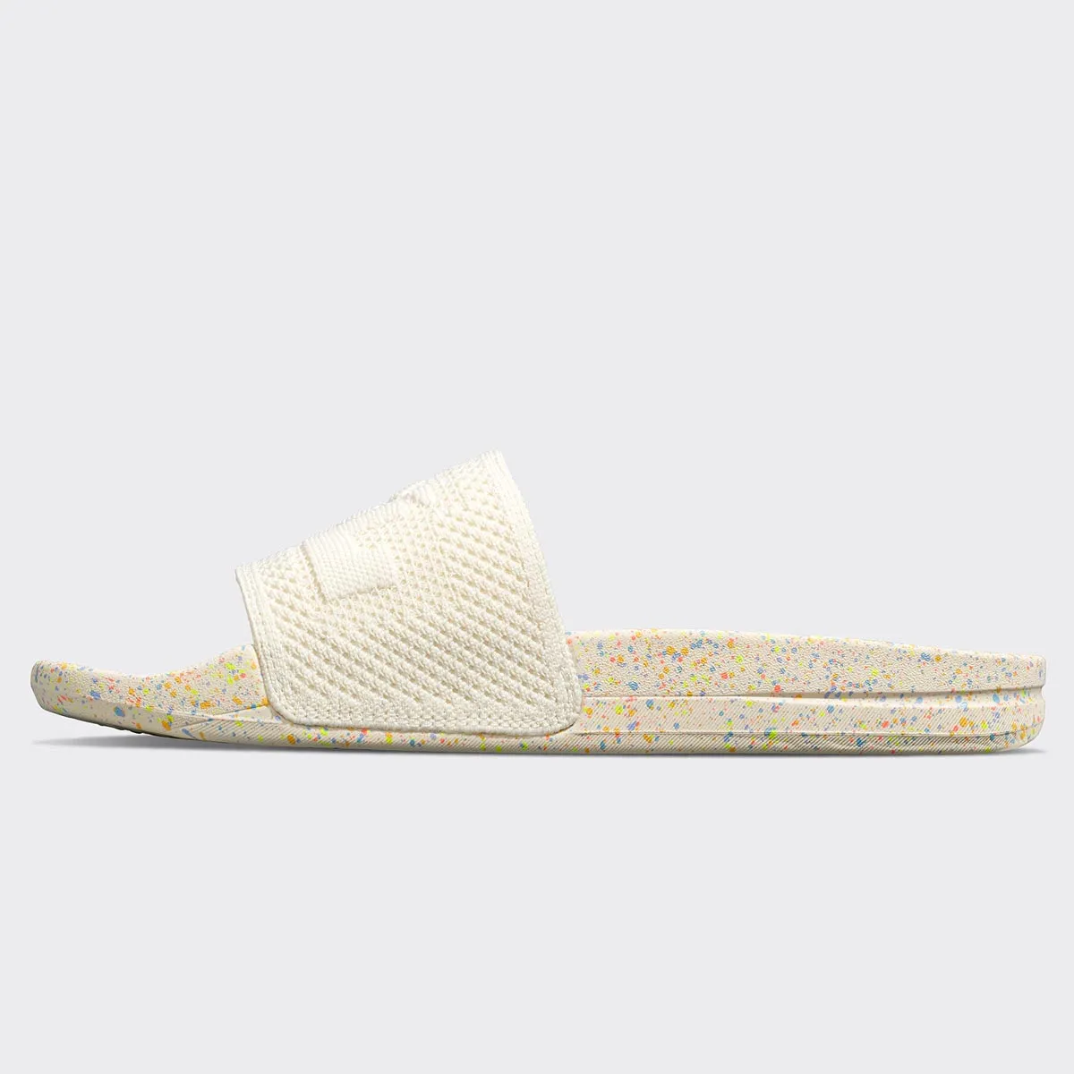 Women's | Big Logo TechLoom Slide | Pristine / Neon / Speckle