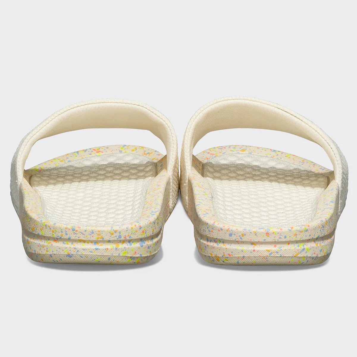 Women's | Big Logo TechLoom Slide | Pristine / Neon / Speckle