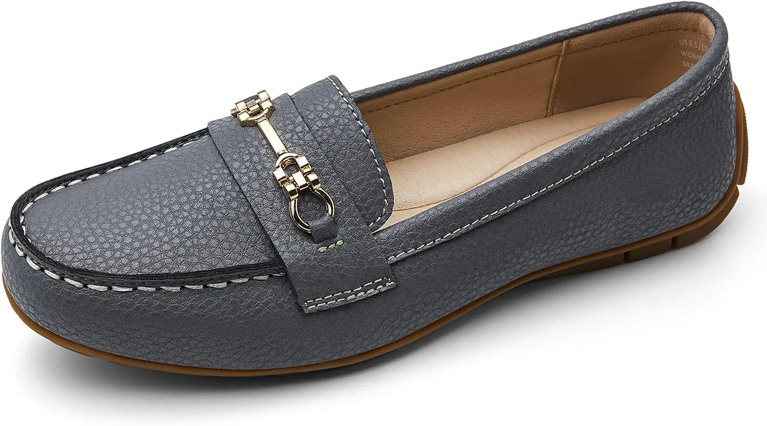 Women's Comfortable & Lightweight Leather Loafers Slip-Ons Driving Mocs Walking Shoes Cute Business Casual Dress Shoes Work Flats for Women