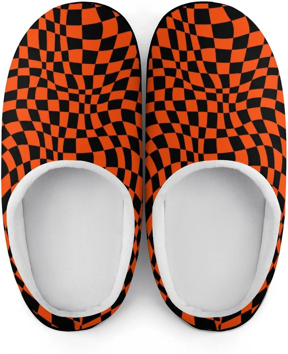 Womens Halloween Slippers Mens Memory Foam Cotton House Slippers Hard Sole Clog Slippers Slip-On Shoes Indoor Outdoors
