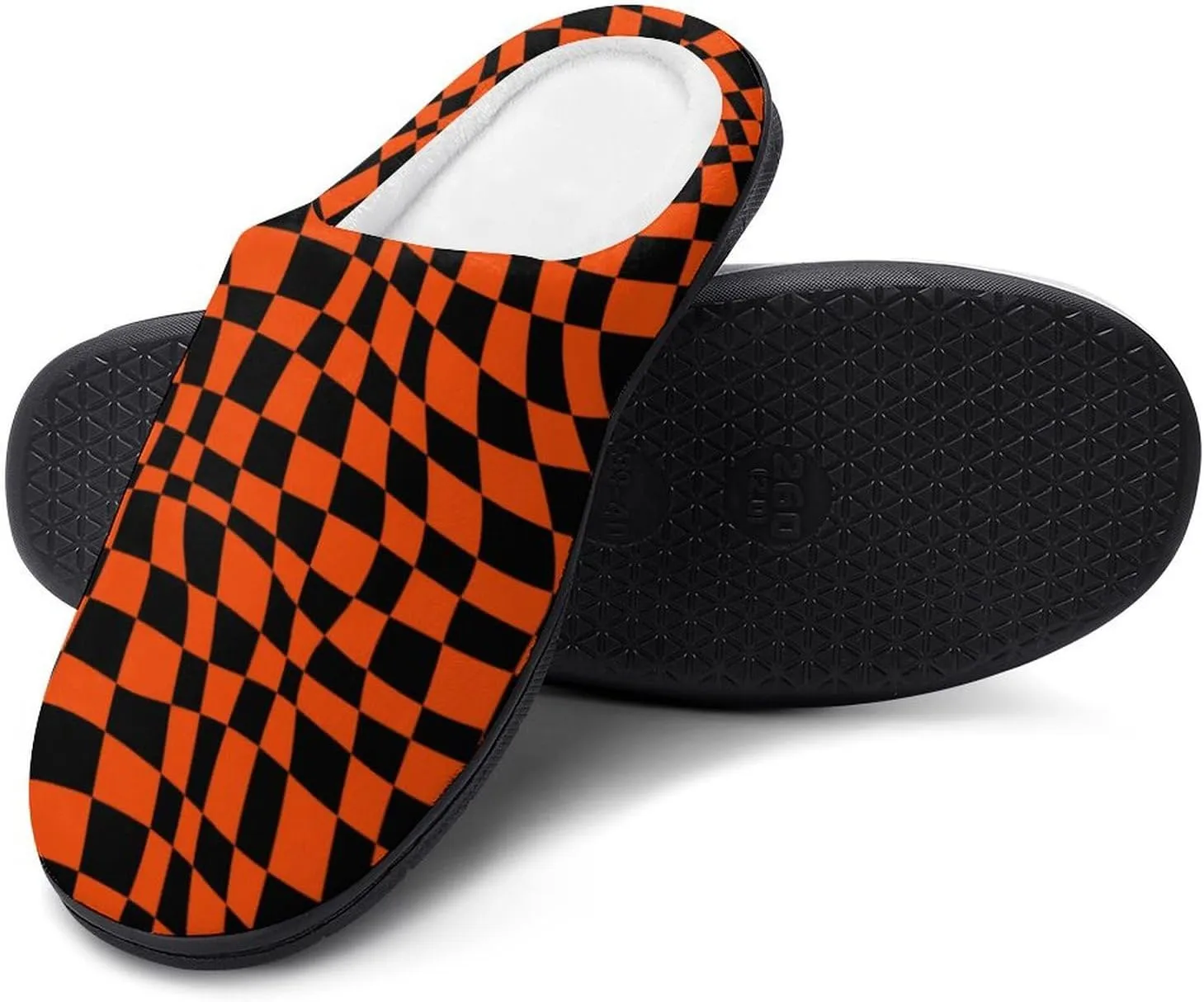 Womens Halloween Slippers Mens Memory Foam Cotton House Slippers Hard Sole Clog Slippers Slip-On Shoes Indoor Outdoors