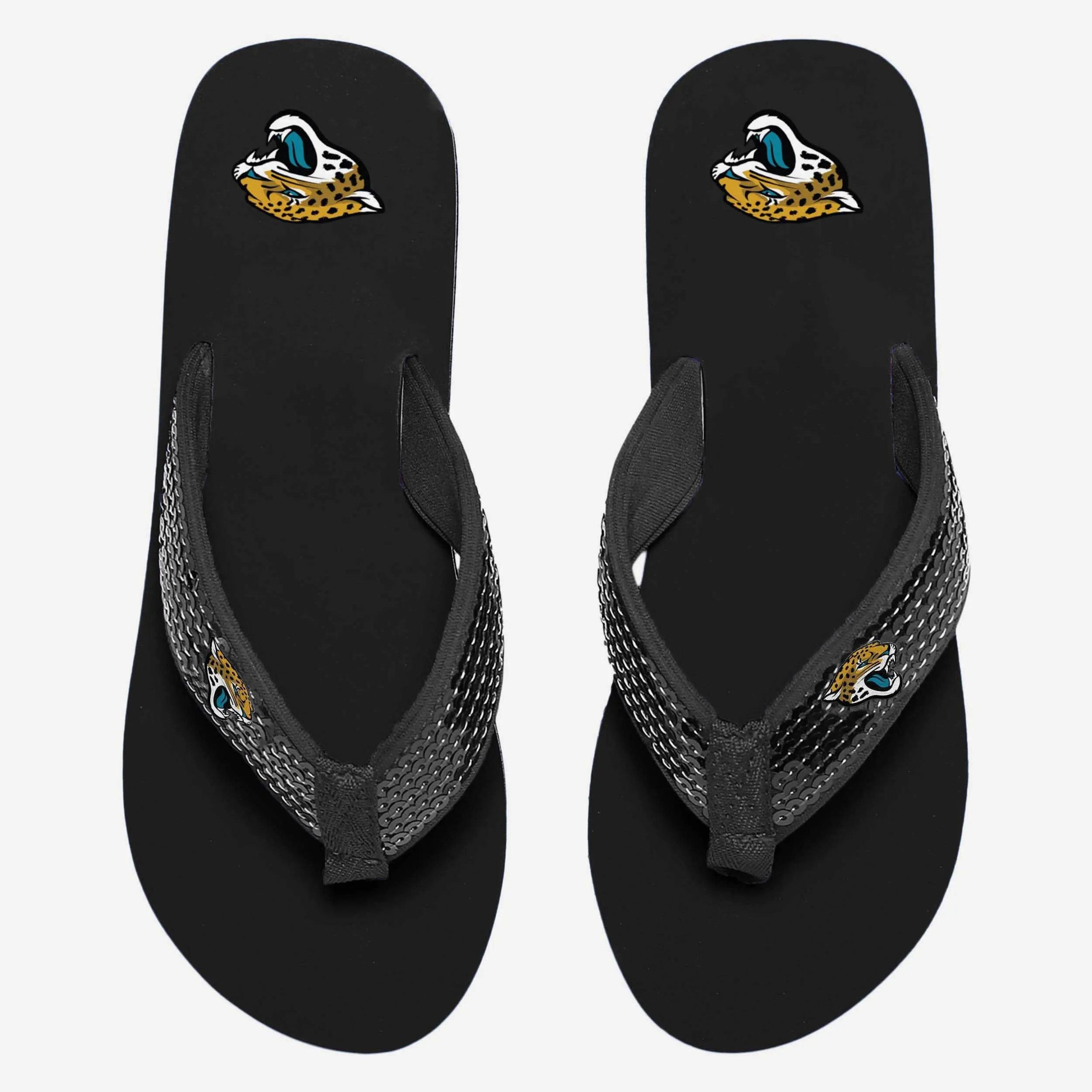Womens Jacksonville Quick offer Sequin Flop Flip Jaguars Top value